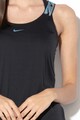 Nike Фитнес топ с лого и изрязан гръб Жени