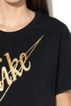 Nike Laza fazonú crop póló csillámos logómintával női