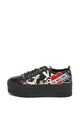 Love Moschino Pantofi sport flatform de piele Femei