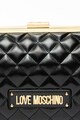 Love Moschino Капитонирана чанта от еко кожа с лого Жени