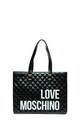 Love Moschino Shopper fazonú steppelt műbőr táska logóval női