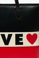 Love Moschino Shopper fazonú műbőr táska colorblock dizájnnal női
