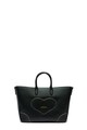 Love Moschino Geanta tote de piele ecologica, cu detaliu in forma de inima Femei