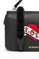 Love Moschino Bőr válltáska foltrátéttel női