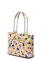 GUESS Geanta shopper de piele ecologica, cu imprimeu floral Landon Femei