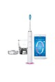 Philips Sonicare Periuta electrica  DiamondClean Smart HX9901/03, 4 moduri, 1 capat de periere, Numar de miscari/minut 62000, 1 pahar si 1 baza cu rol de incarcare si suport, Alb Femei