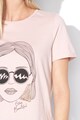 Vero Moda Tricou din bumbac organic, cu imprimeu grafic Dorthe Femei