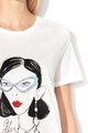 Vero Moda Tricou din bumbac organic, cu imprimeu grafic Dorthe, Femei