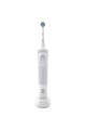 Oral-B Set 2 x Periuta de dinti electrica adulti  Vitality D100 Cross Action, 1 capat, Alb Femei