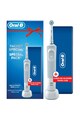 Oral-B Set Periuta de dinti electrica adulti + Travel Case Oral B Vitality D100 Sensi Ultra Thin, 1 capat, Alb Femei
