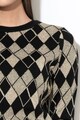 Only Sofiya mintás pulóver fém szálbetétekkel női