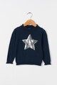Blue Seven Пуловер с овално деколте и звезди Момичета