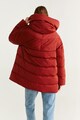 Mango Tokio bélelt télikabát kapucnival női