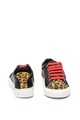 GUESS Pantofi sport de piele ecologica, cu garnituri animal print Fete