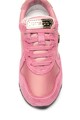 GUESS Pantofi sport din piele intoarsa si satin, cu aplicatie logo Fete