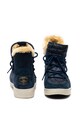 Pepe Jeans London Ghete de piele intoarsa cu insertii din material textil Roxy Fun Femei