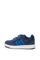 adidas Performance Pantofi sport de piele ecologica, cu velcro Hoops Baieti