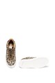 Pepe Jeans London Pantofi sport de piele intoarsa cu animal print Adams Femei