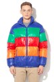 United Colors of Benetton Pihével bélelt csíkos télikabát férfi