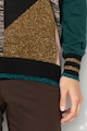 Sisley Color Block gyapjú tartalmú aszimmetrikus pulóver női
