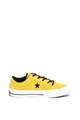 Converse One Star nyersbőr tornacipő maratott részletekkel Lány