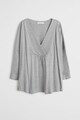 VIOLETA BY MANGO Bluza lejera cu decolteu cache-coeur Ferry Femei