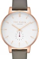 Ted Baker Ceas analog rotund, cu o curea de piele Femei