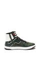 GUESS Pantofi sport mid-high de piele ecologica, cu garnituri textile Barbati