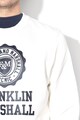 Franklin & Marshall Bluza sport cu decolteu la baza gatului si imprimeu logo Barbati
