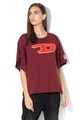 Diesel Tricou cu logo din material terry Jackie Femei