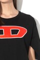 Diesel Tricou cu logo din material terry Jackie Femei