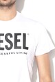 Diesel Тениска T-Diego с овално деколте и контрастно лого Мъже