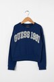 GUESS JEANS Bluza sport din amestec de bumbac, cu aplicatii logo si strasuri Fete