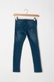 GUESS JEANS Blugi skinny cu vipusca cu text Fete