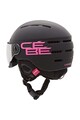 Cebe Casca ski  Fireball Matt Black/Pink Femei