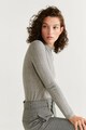 Mango Eva5 pulóver texturált hatással női