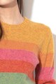 United Colors of Benetton Pulover din lana virgina cu garnituri striate Shetland Femei