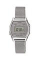 Casio Ceas cronograf unisex digital cu bratara cu aspect de plasa Femei