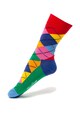 Happy Socks Set de sosete unisex cu imprimeu cu buline si carouri - 2 perechi Femei