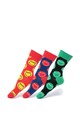 Happy Socks Set de sosete lungi unisex, cu imprimeu grafic - 3 perechi Femei