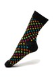 Happy Socks Set de sosete lungi unisex, cu imprimeu grafic si text - 2 perechi Femei