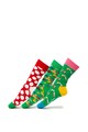 Happy Socks Set de sosete lungi unisex, cu imprimeu grafic - 3 perechi Barbati