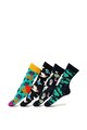 Happy Socks Set de sosete lungi unisex, cu model - 4 perechi Femei