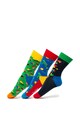 Happy Socks Set de sosete lungi unisex, cu imprimeu - 3 perechi Femei