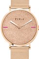 Furla Ceas cu aspect stralucitor si bratara cu model plasa Femei