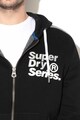 SUPERDRY Series cipzáros kapucnis pulóver logómintával férfi