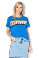 SUPERDRY Tricou cu logo si insertie din jerseu Femei