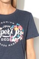 SUPERDRY Tricou cu imprimeu logo Premium Script Femei