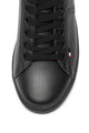 U.S. Polo Assn. Pantofi sport de piele ecologica, cu imprimeu logo Franco Barbati