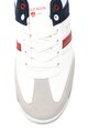 U.S. Polo Assn. Pantofi sport de piele ecologica, cu detaliu logo Kent Barbati